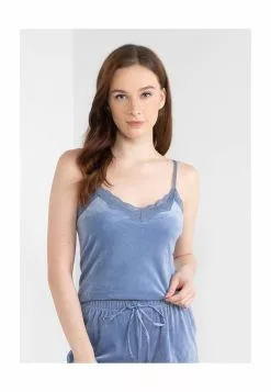 Hunkemoller Velour Scallop Lace Cami Top