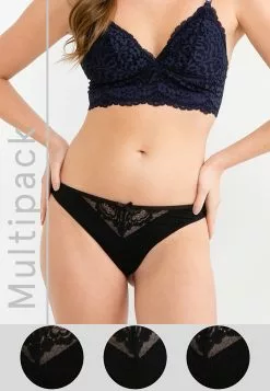 Hunkemoller 3-pack Nadine HL string Panties