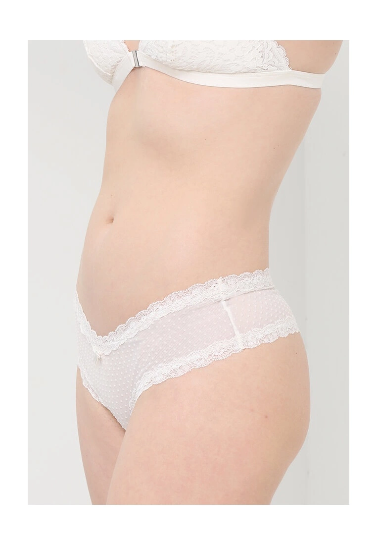 Hunkemoller V-Shape Brazilian Flock Dots Panties - Image 3