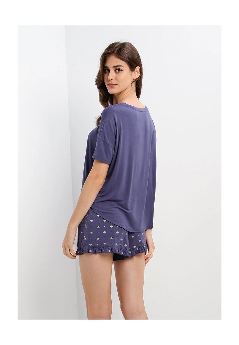 Hunkemoller Short Loose Fit Bee Pyjama Set - Image 2