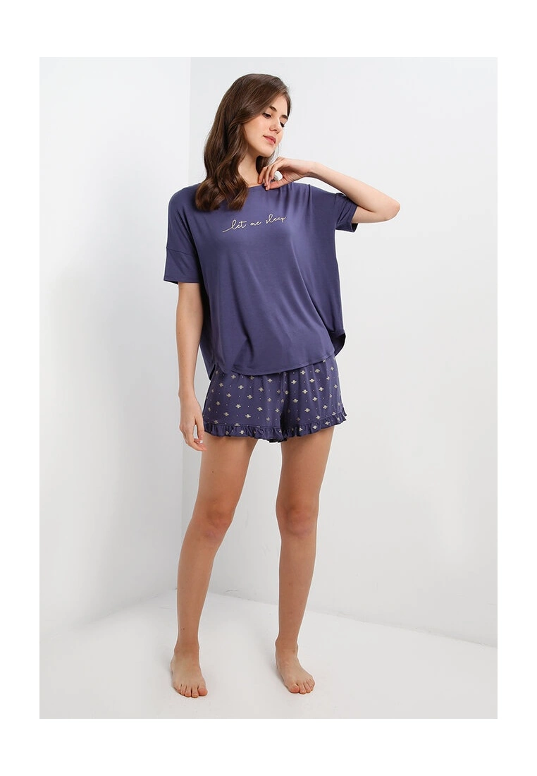 Hunkemoller Short Loose Fit Bee Pyjama Set - Image 4