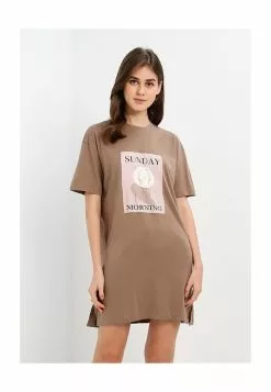 Hunkemoller Round Neck Caps Sunday Morning Nightie