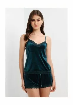 Hunkemoller Velours Scallop Lace Cami Top