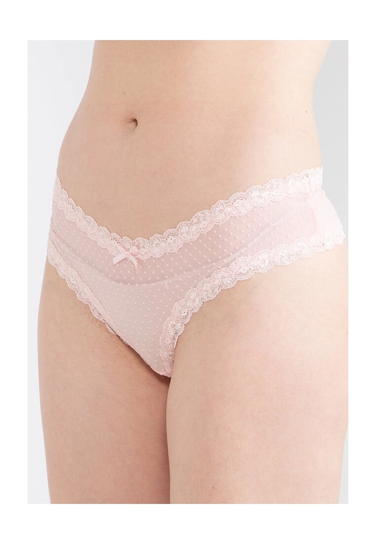 Hunkemoller 3-Pack V-Shape Brazilian Stripe Mesh Panties - Image 3