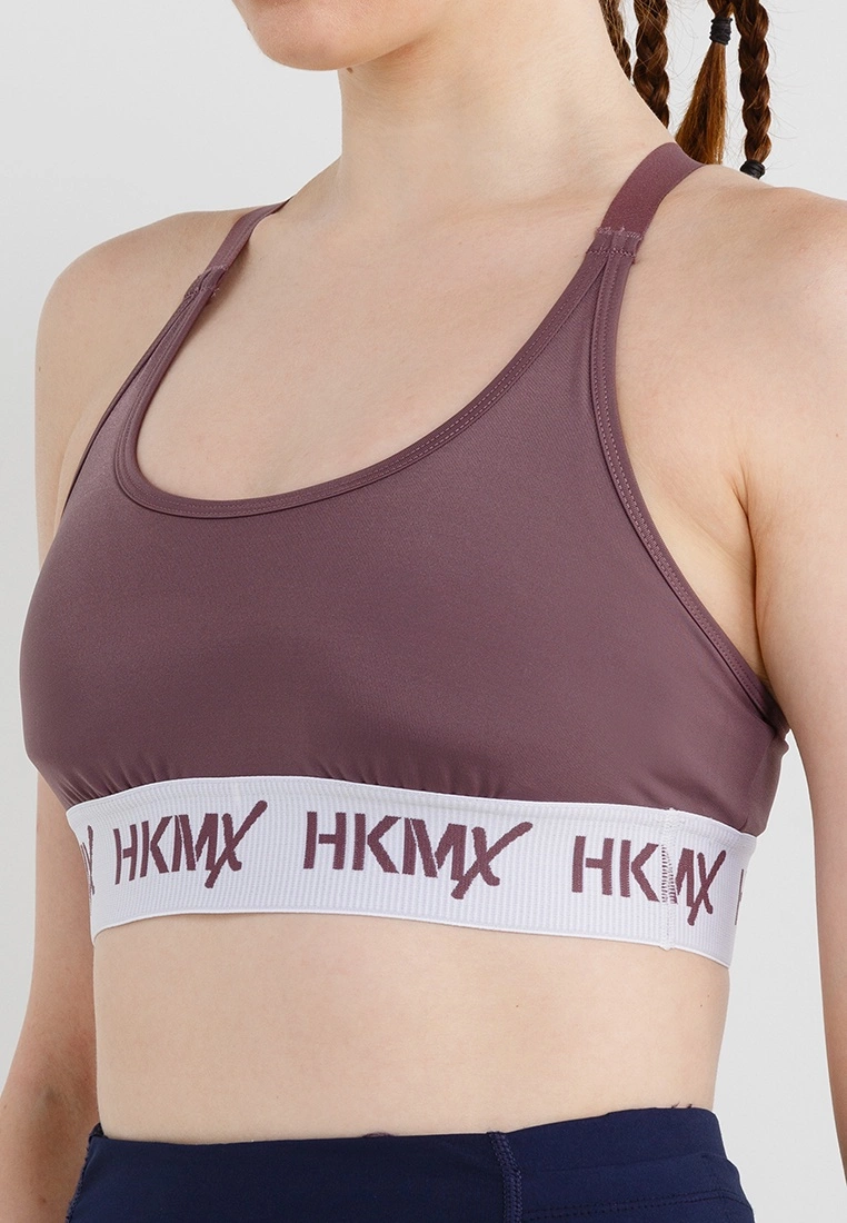 Hunkemoller HKMX The Crop Logo Sports Bra Level 1 - Image 3