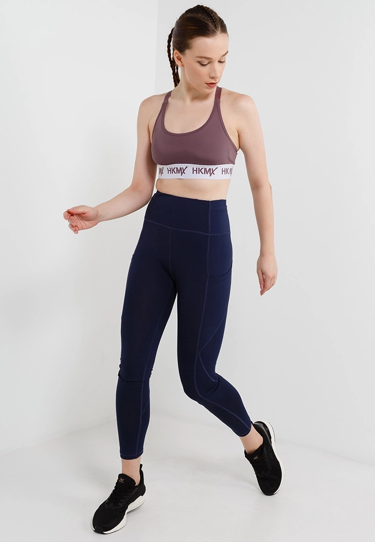 Hunkemoller HKMX The Crop Logo Sports Bra Level 1 - Image 4