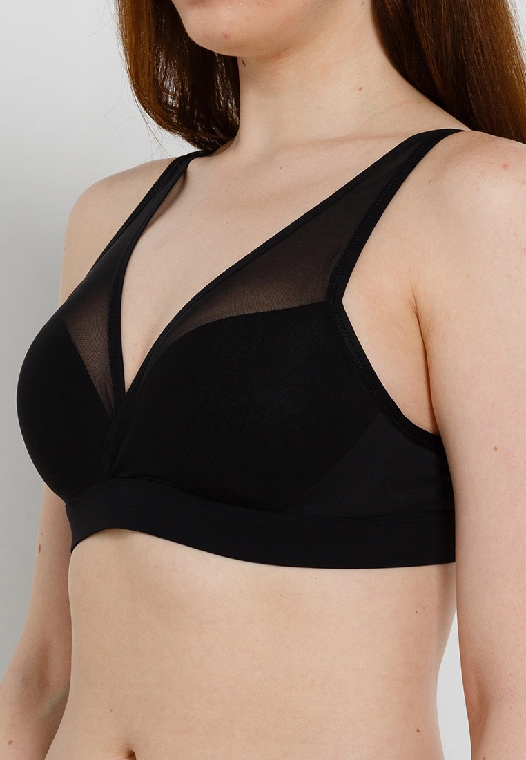 Hunkemoller Mesh Padded Non-Underwired Bra - Image 3