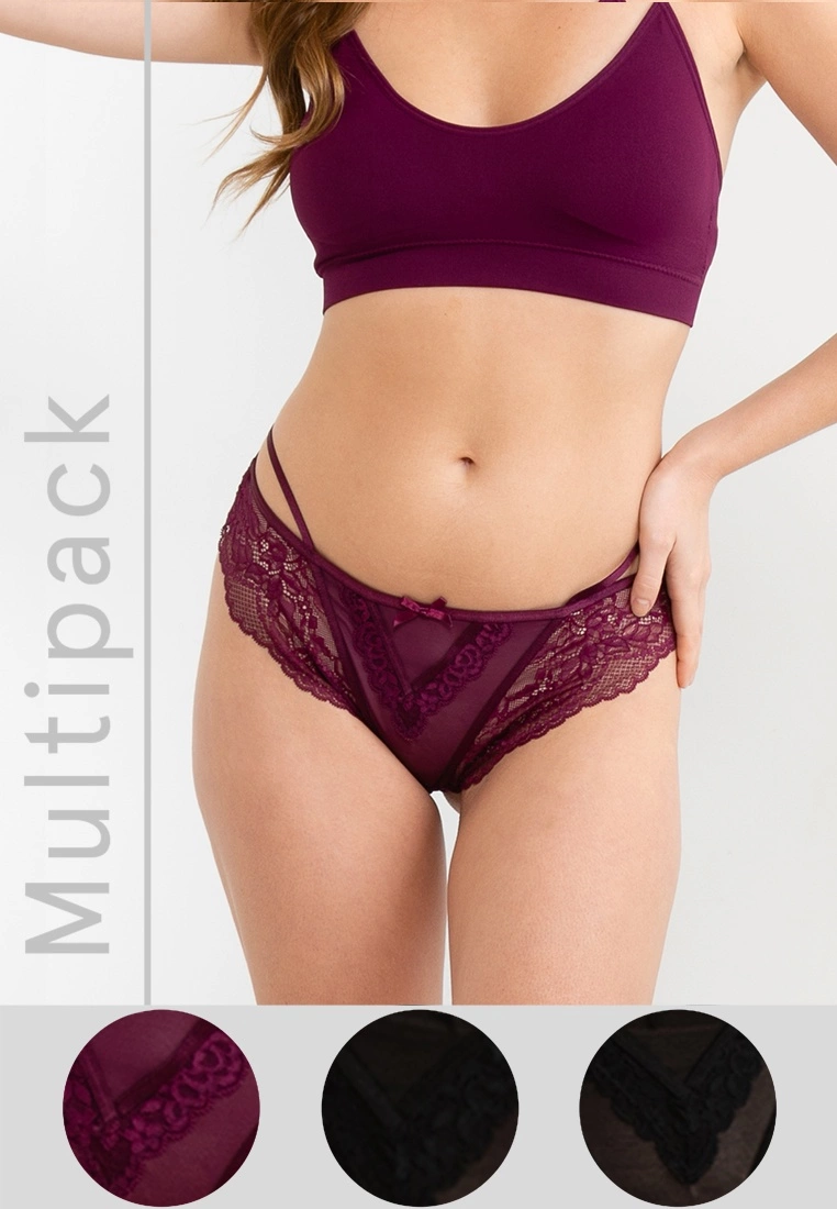 Hunkemoller 3-pack Anna brasilian r Panties