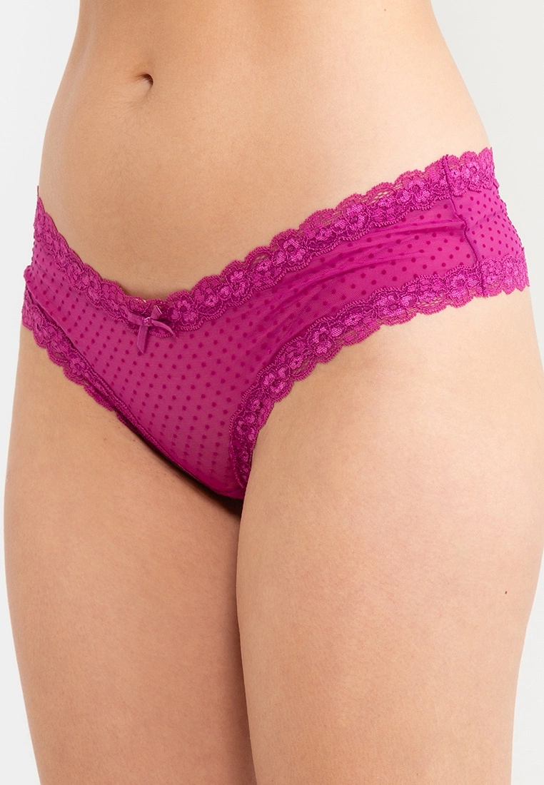 Hunkemoller 3-pack V-shape brasilian flock dot Panties - Image 3