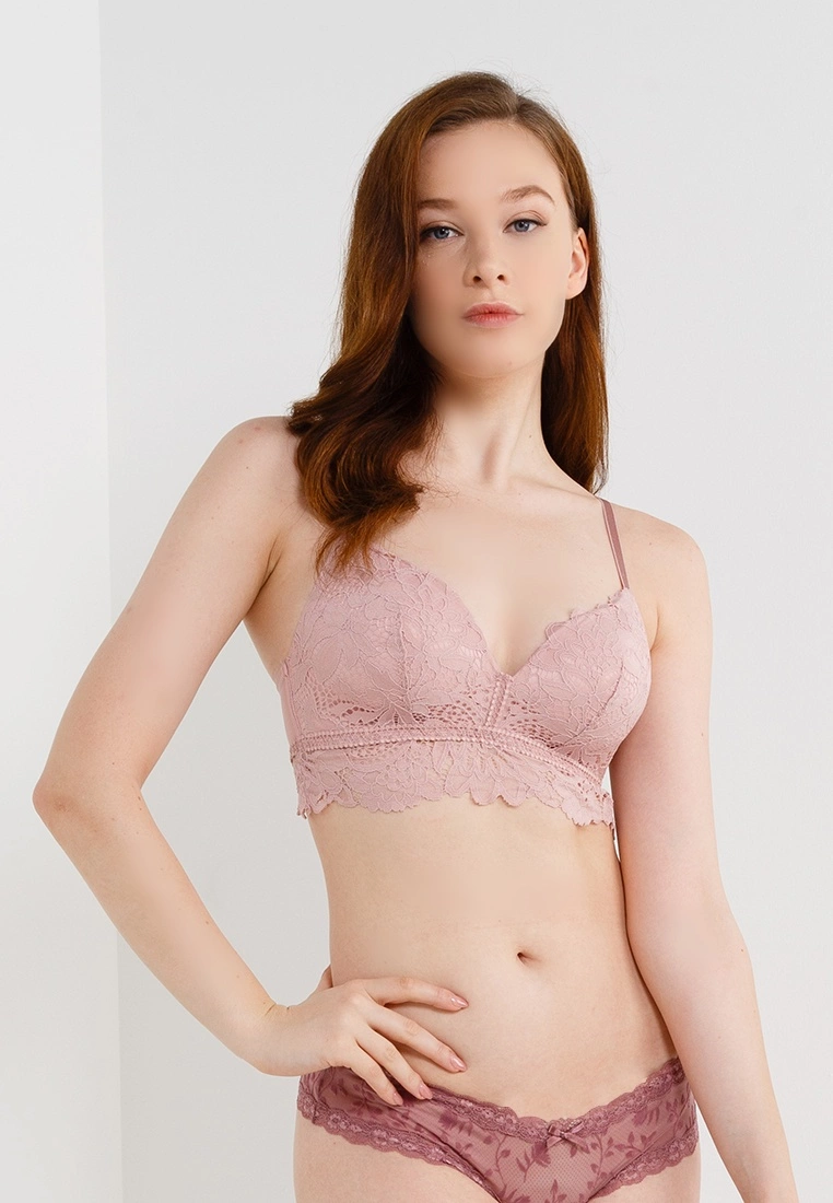 Hunkemoller Shiloh Padded Longline Non-Underwired Bra