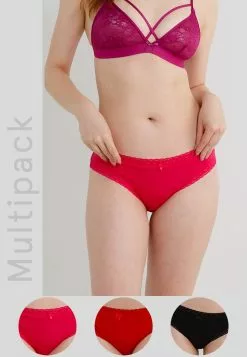 Hunkemoller 3-Pack Cotton-Modal Blend Galantines Panties