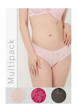 Hunkemoller 3-Pack V-Shape Brazilian Flock Panties