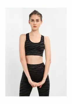 Hunkemoller HKMX Zebra Level 2 Non Wired Padded Seamless Sports Bra