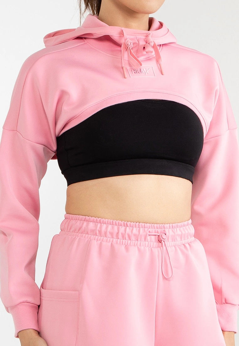Hunkemoller Crop Top Ls Hoodie - Image 3