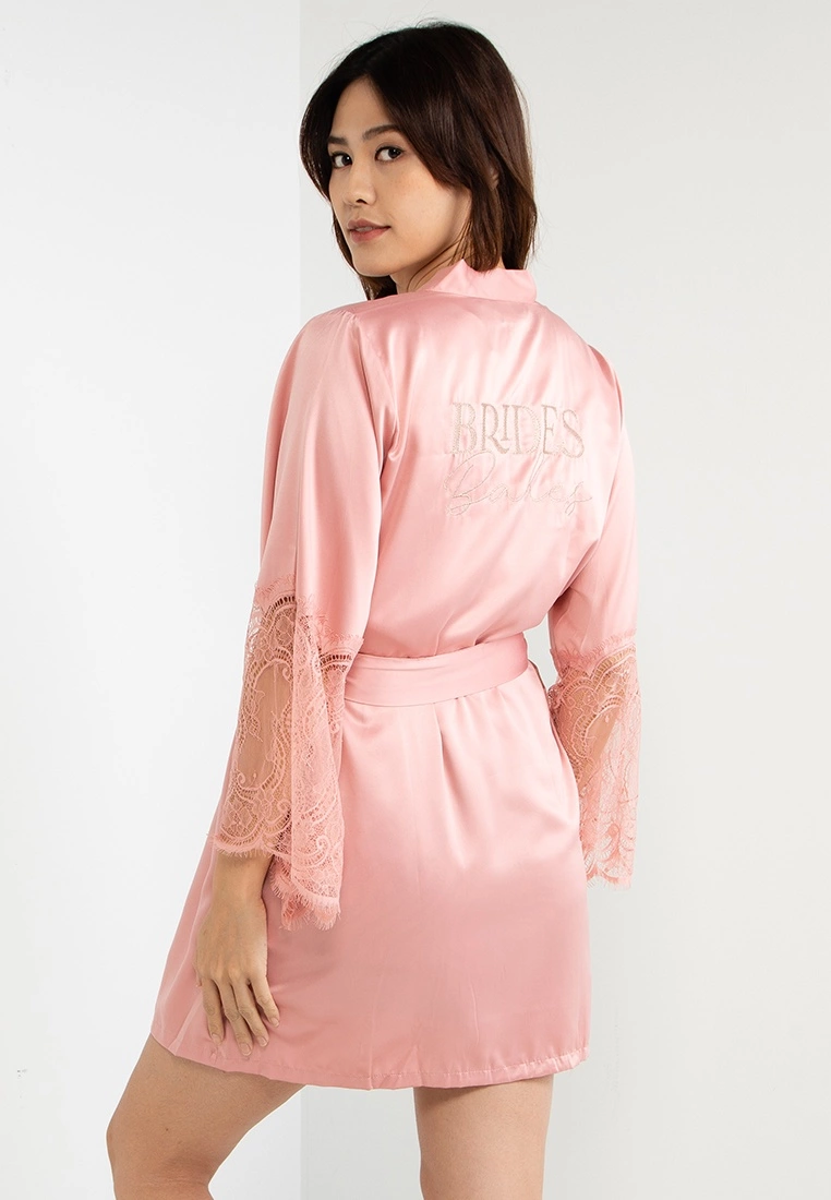 Hunkemoller Kimono Satin Lace Brides Babes - Image 2