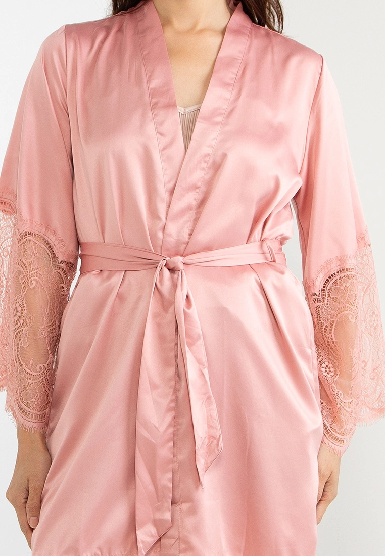 Hunkemoller Kimono Satin Lace Brides Babes - Image 3