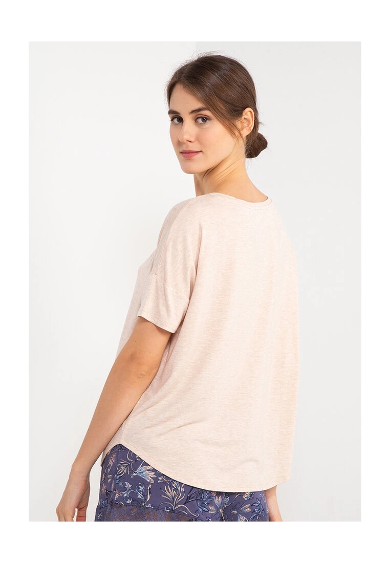 Hunkemoller Loose-Fitting Short-Sleeved Pyjama Top - Image 2