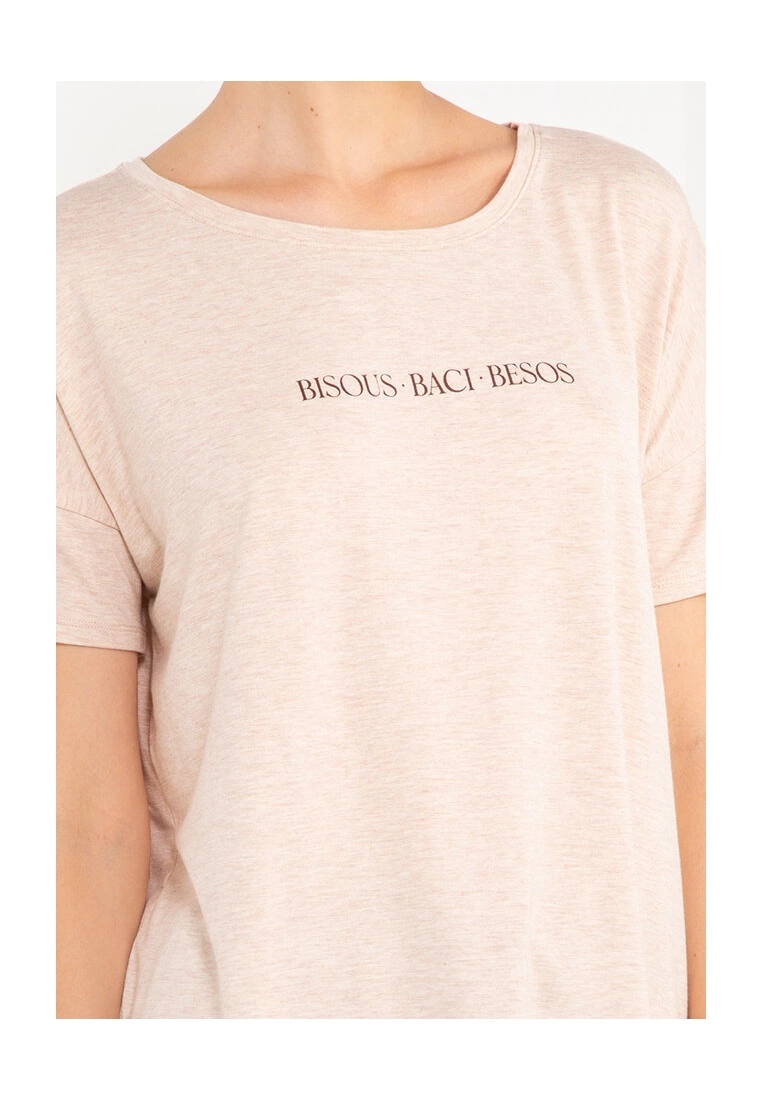 Hunkemoller Loose-Fitting Short-Sleeved Pyjama Top - Image 3