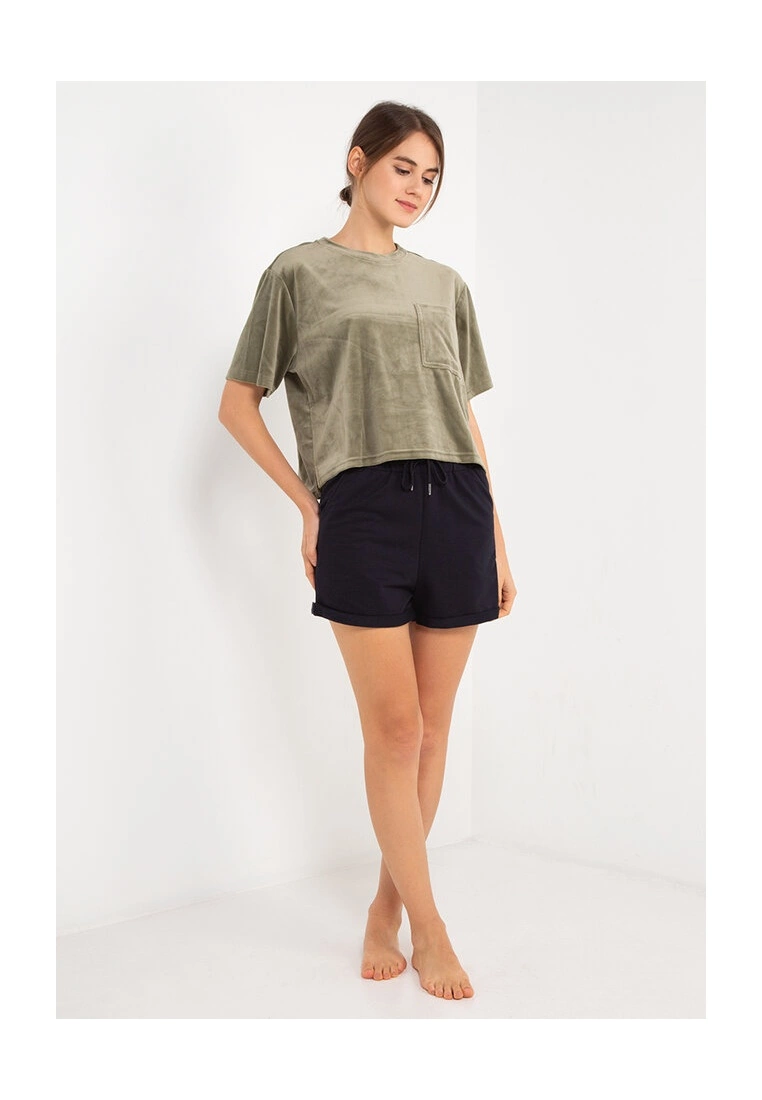 Hunkemoller Pocket Velour Tee - Image 4