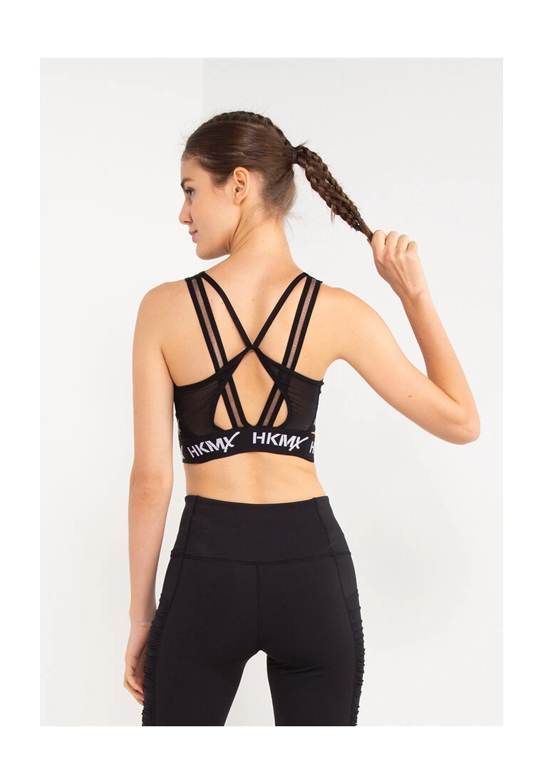 Hunkemoller HKMX Crossed Hem Logo Level 1 Sports Bra - Image 2