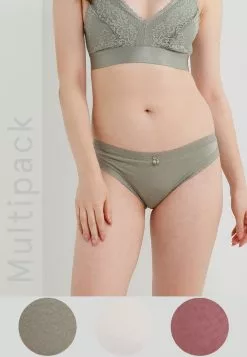 Hunkemoller 3-Pack Cotton-Modal Blend Age Of Amethyst Panties